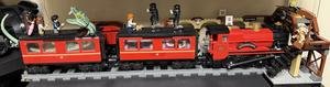 My lighted LEGO Harry Potter Hogwarts Express train station